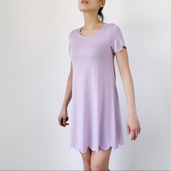 Light lavender Scallop Dress - Mini - Picture 2 of 6